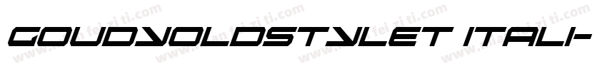 goudyoldstylet itali字体转换